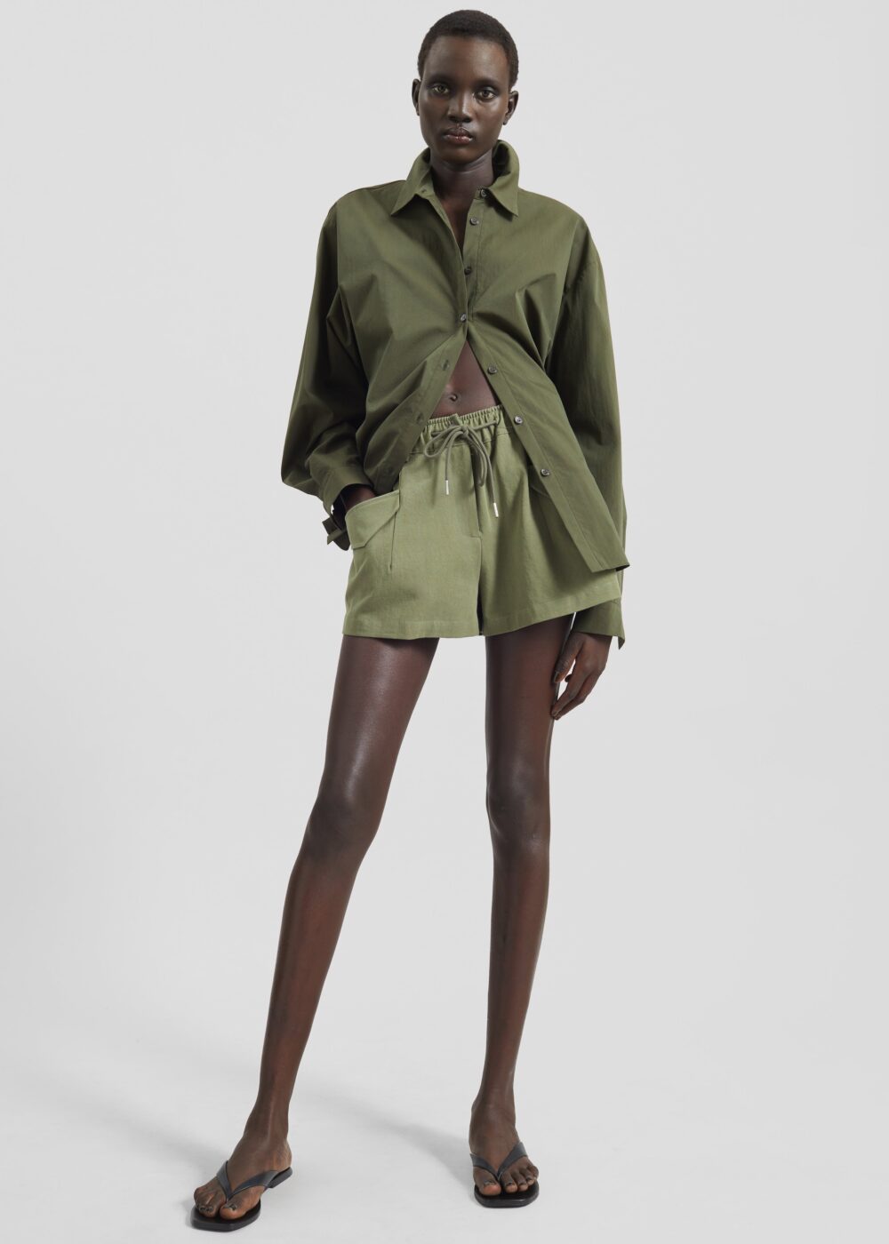 Orrin Cargo Shorts - Olive - Image 4