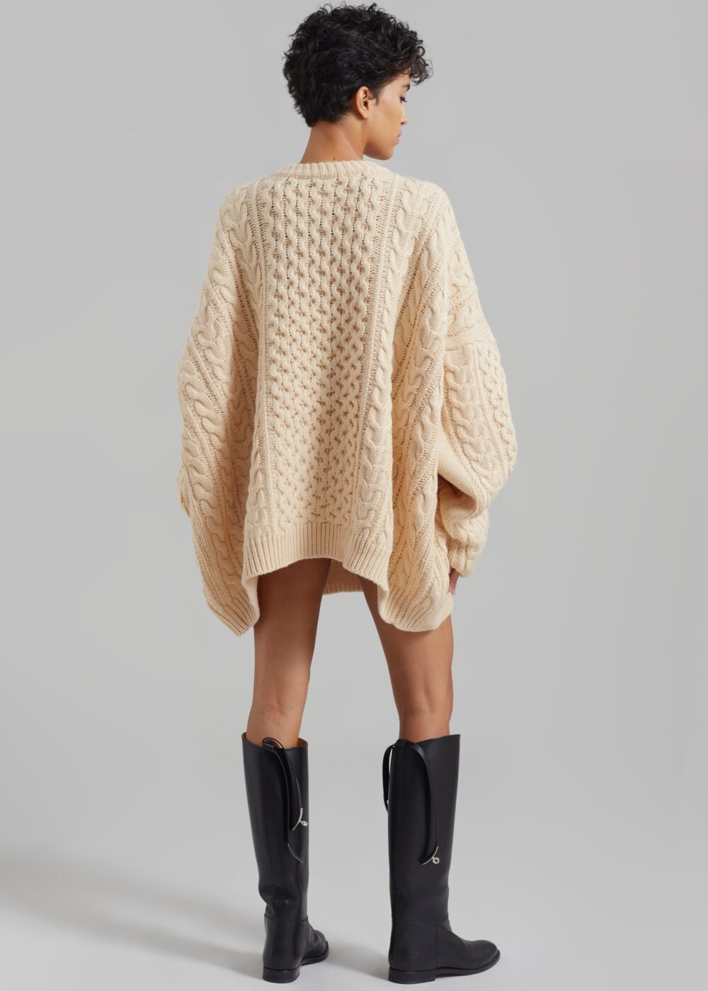 Pailey Braided Sweater - Cream - Image 8