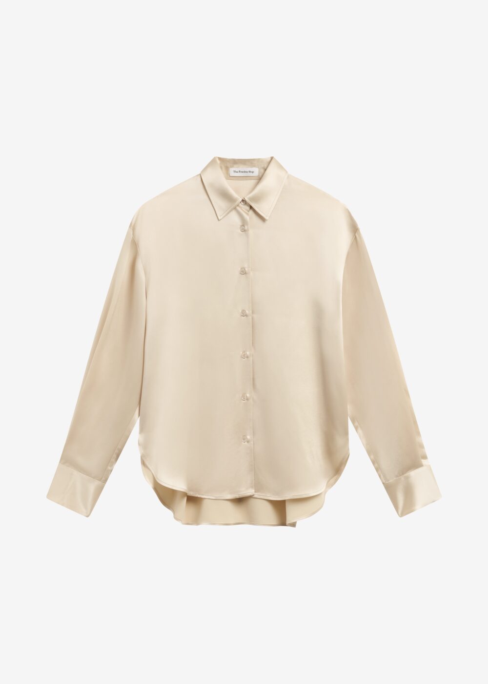 Peri Satin Shirt - Champagne - Image 6