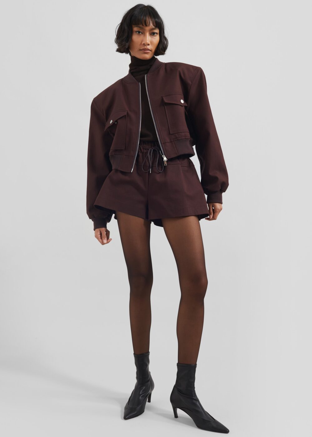 Pomona Shorts - Burgundy - Image 7
