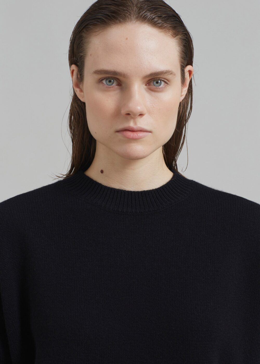 Rafaela Padded Knit Sweater - Black - Image 7