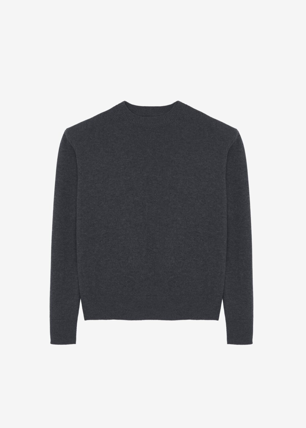 Rafaela Padded Knit Sweater - Dark Grey Melange - Image 11