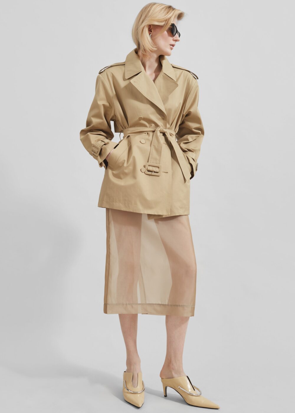 Raleigh Trench Coat - Beige - Image 7
