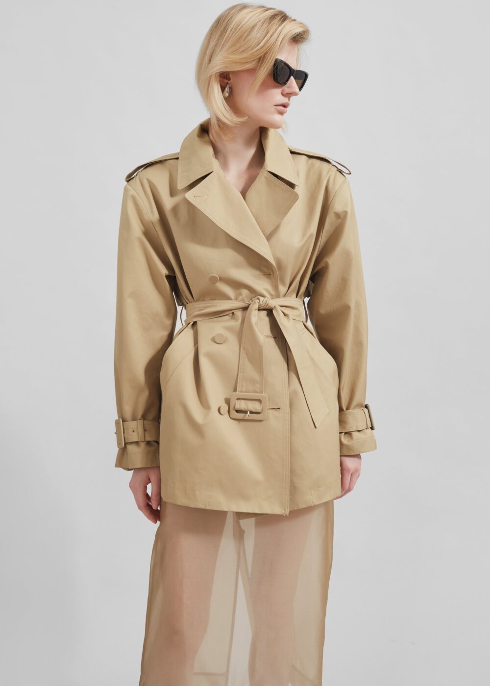 Raleigh Trench Coat - Beige - Image 5