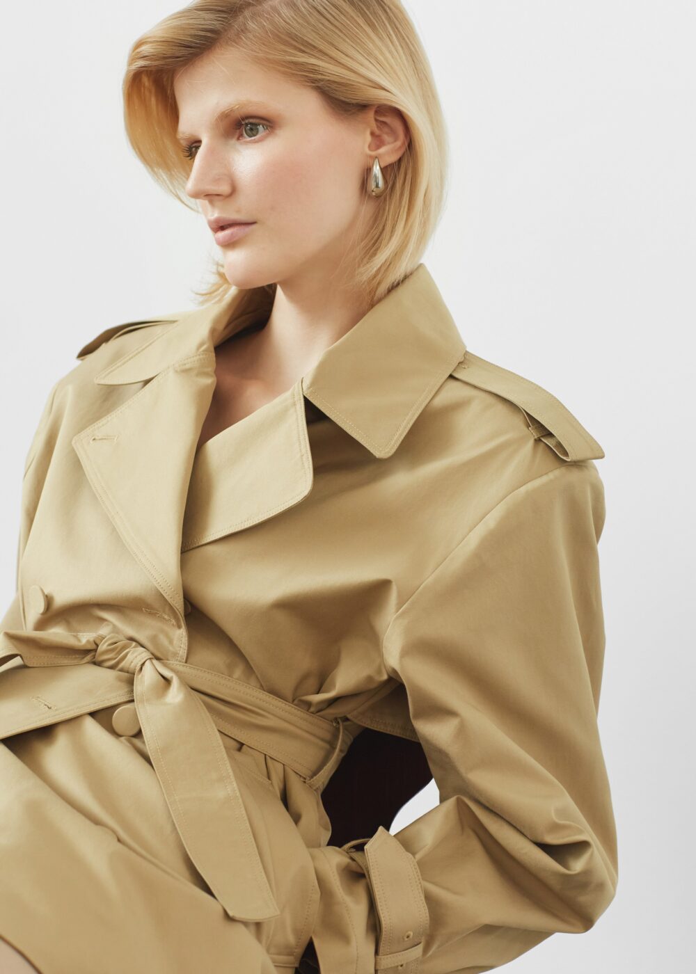 Raleigh Trench Coat - Beige - Image 3