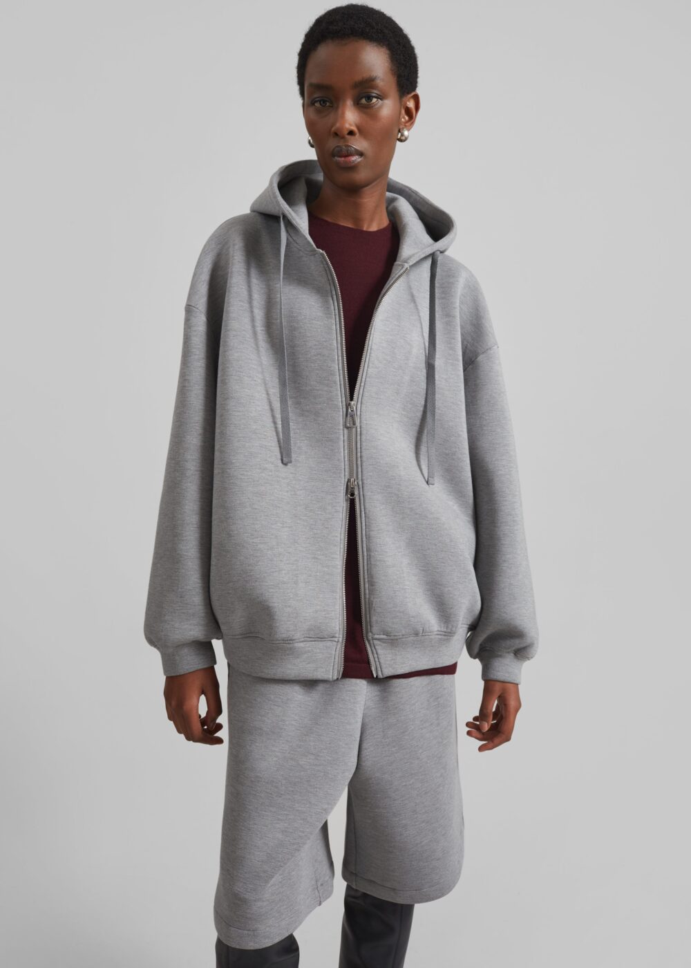 Rian Oversized Hoodie - Grey - Image 5