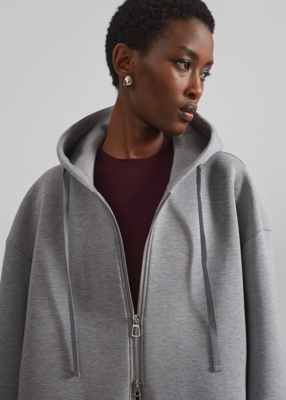 Rian Oversized Hoodie - Grey - Image 3