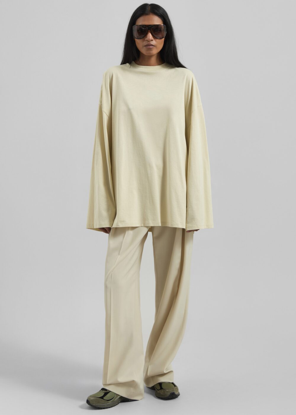 Rio Oversized Sleeve Tee - Cement - Image 3