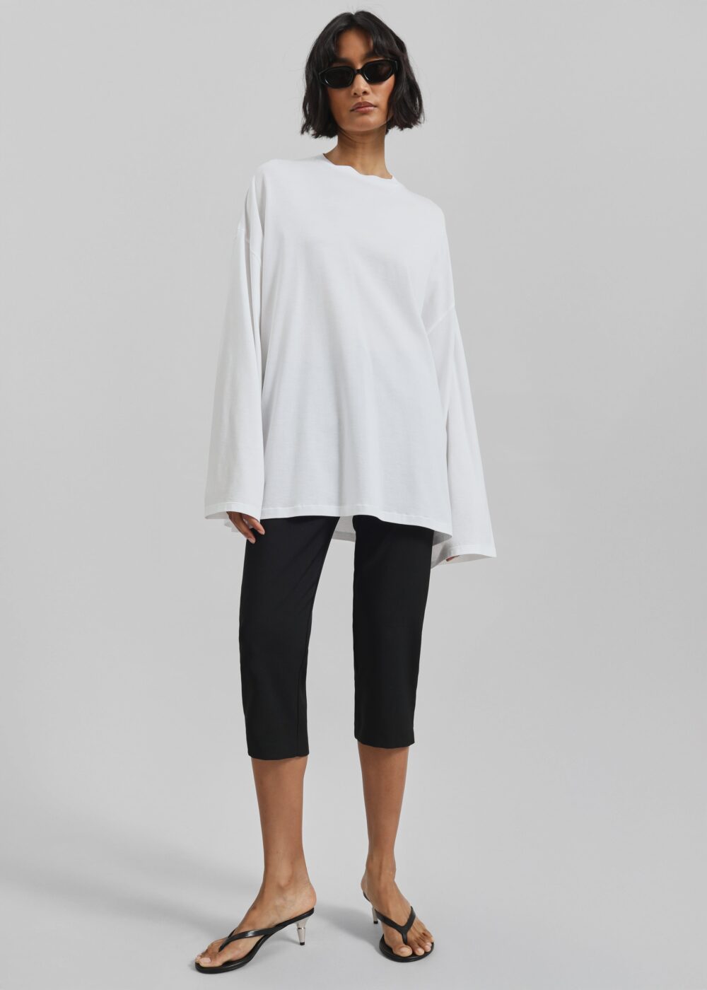 Rio Oversized Sleeve Tee - White - Image 5