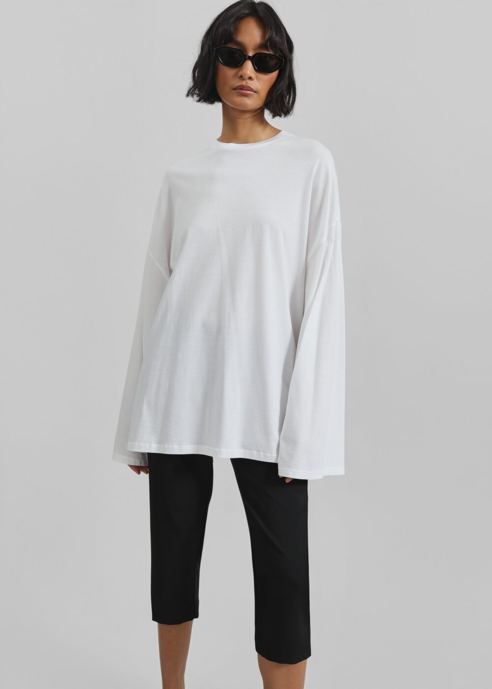 Rio Oversized Sleeve Tee - White - Image 3