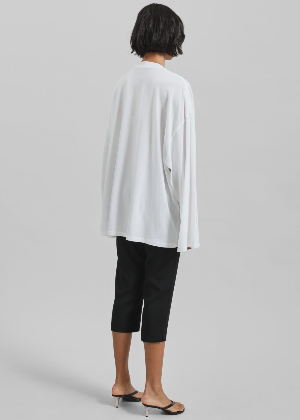 Rio Oversized Sleeve Tee - White - Image 7