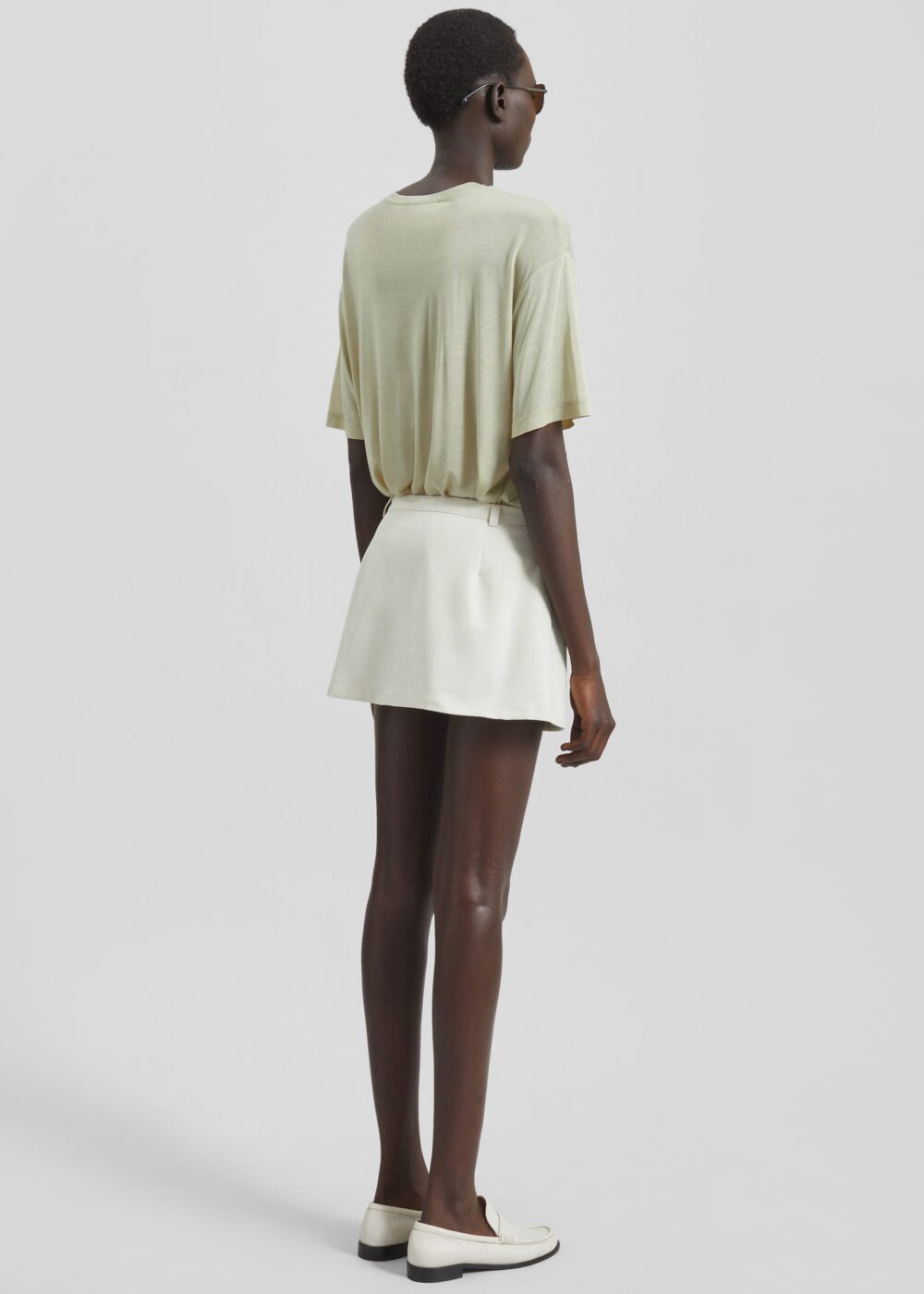 Ronne Mini Skirt - Cream - Image 6