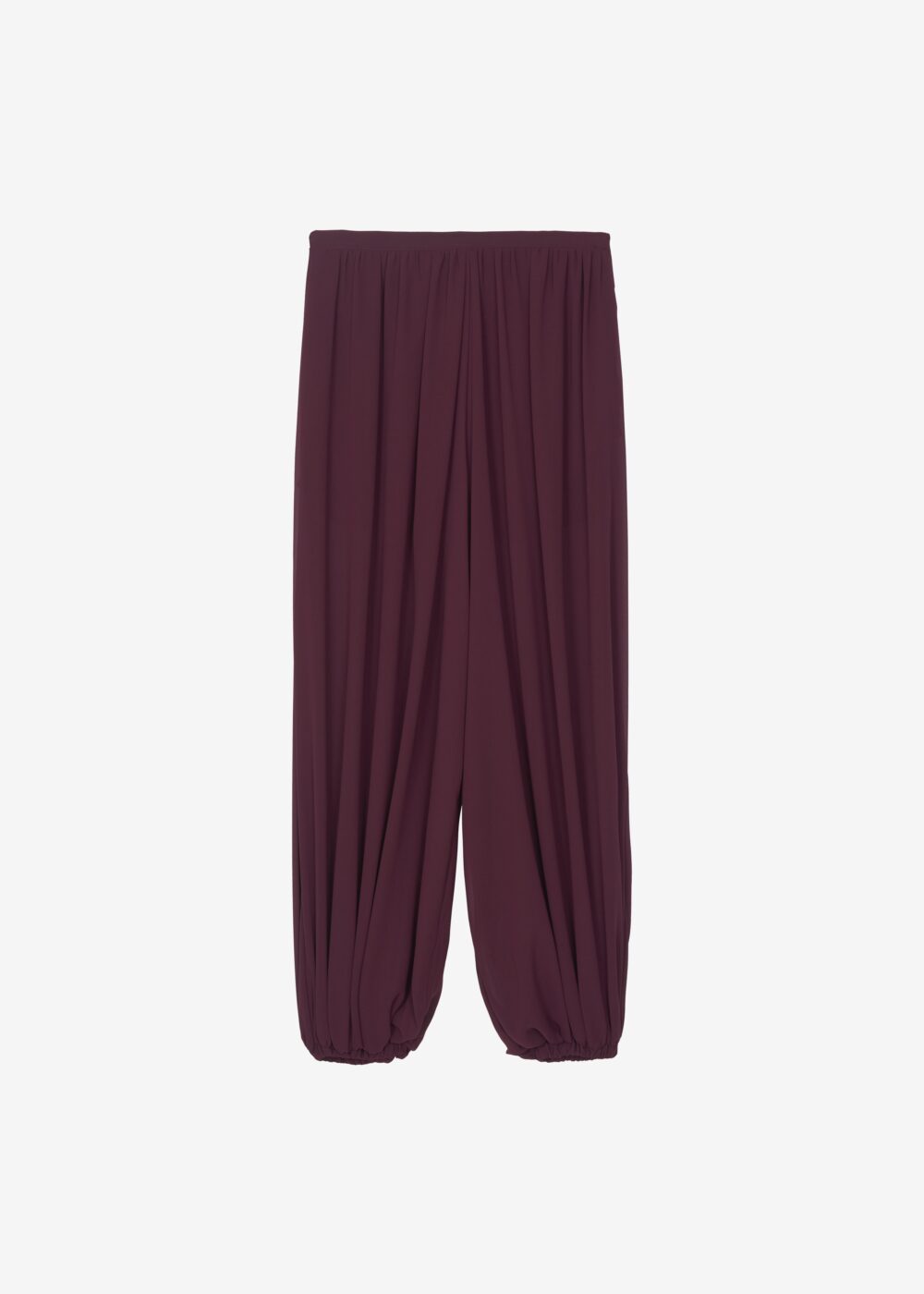 Solrae Fluid Balloon Pants - Burgundy - Image 13