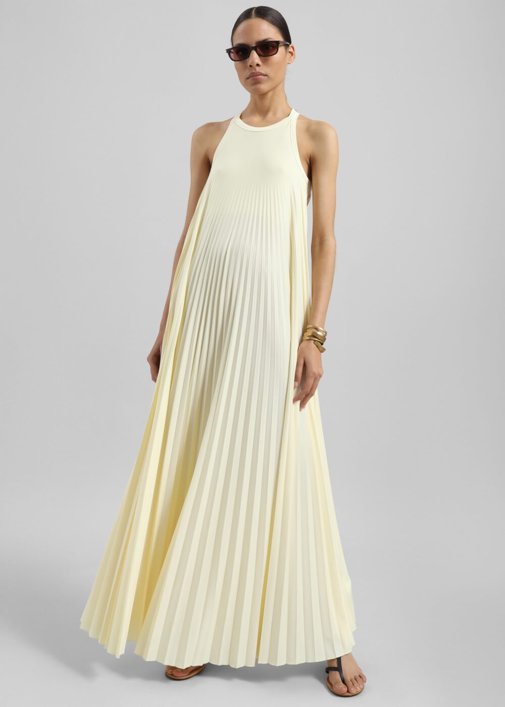 Sportmax Verdier Dress - Light Yellow - Image 3
