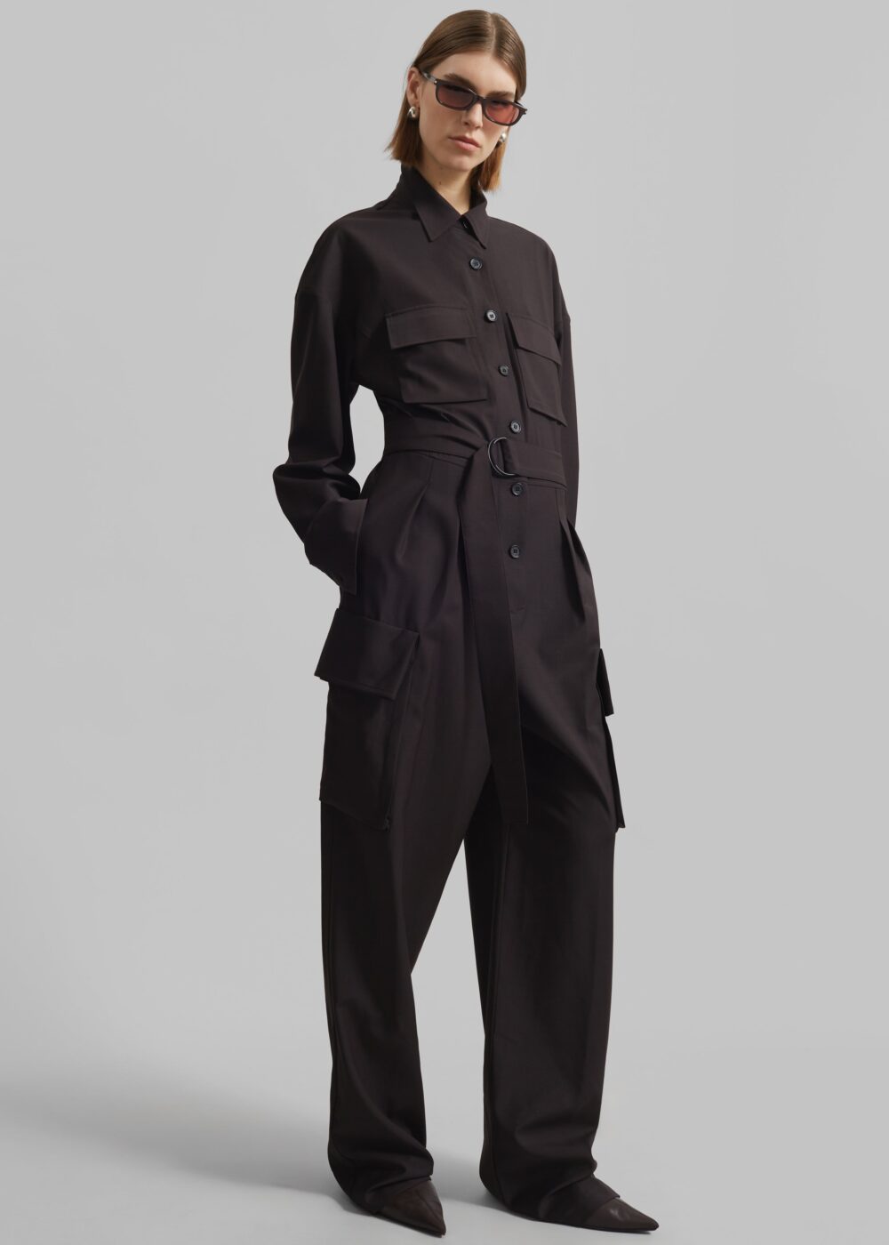 Suzie Jumpsuit - Brown - Image 4