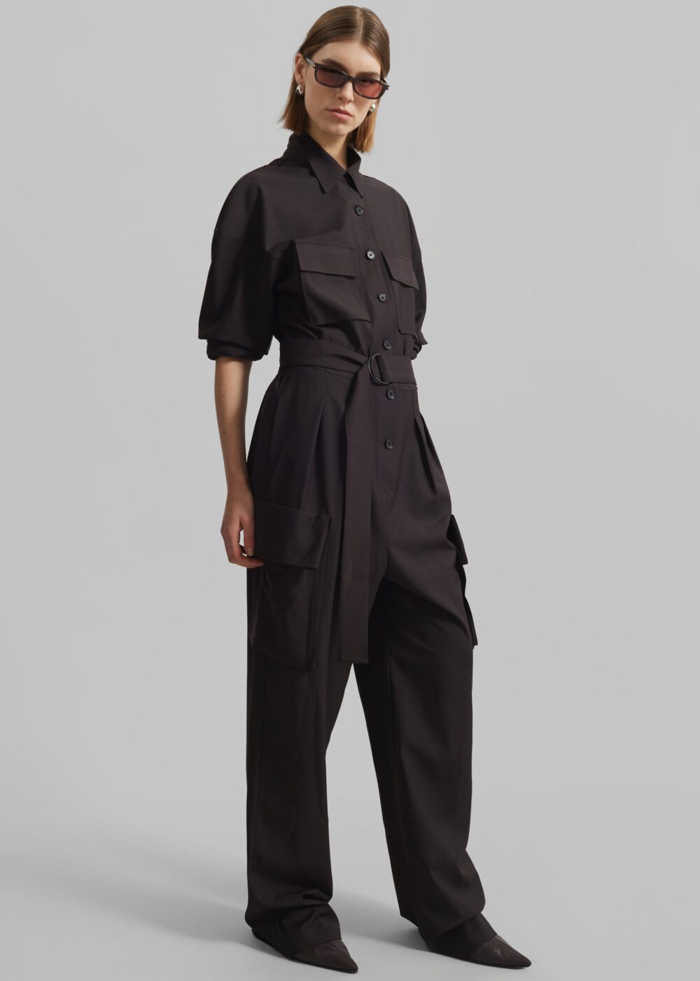 Suzie Jumpsuit - Brown - Image 6
