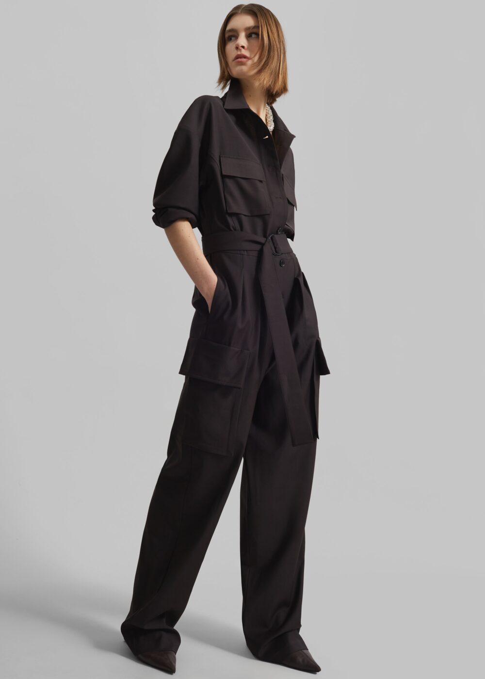 Suzie Jumpsuit - Brown - Image 3