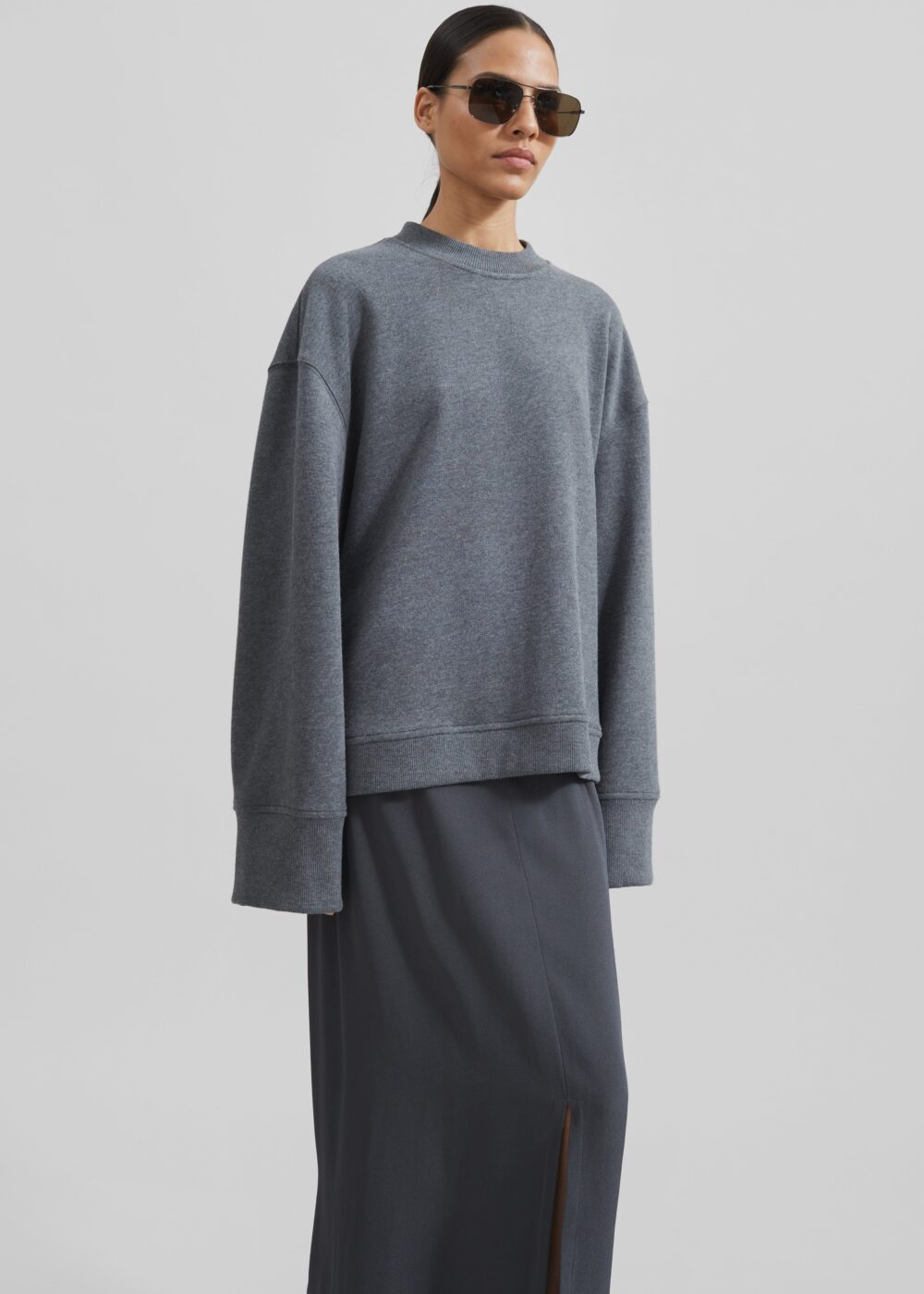 Talia Sweatshirt - Dark Grey - Image 8