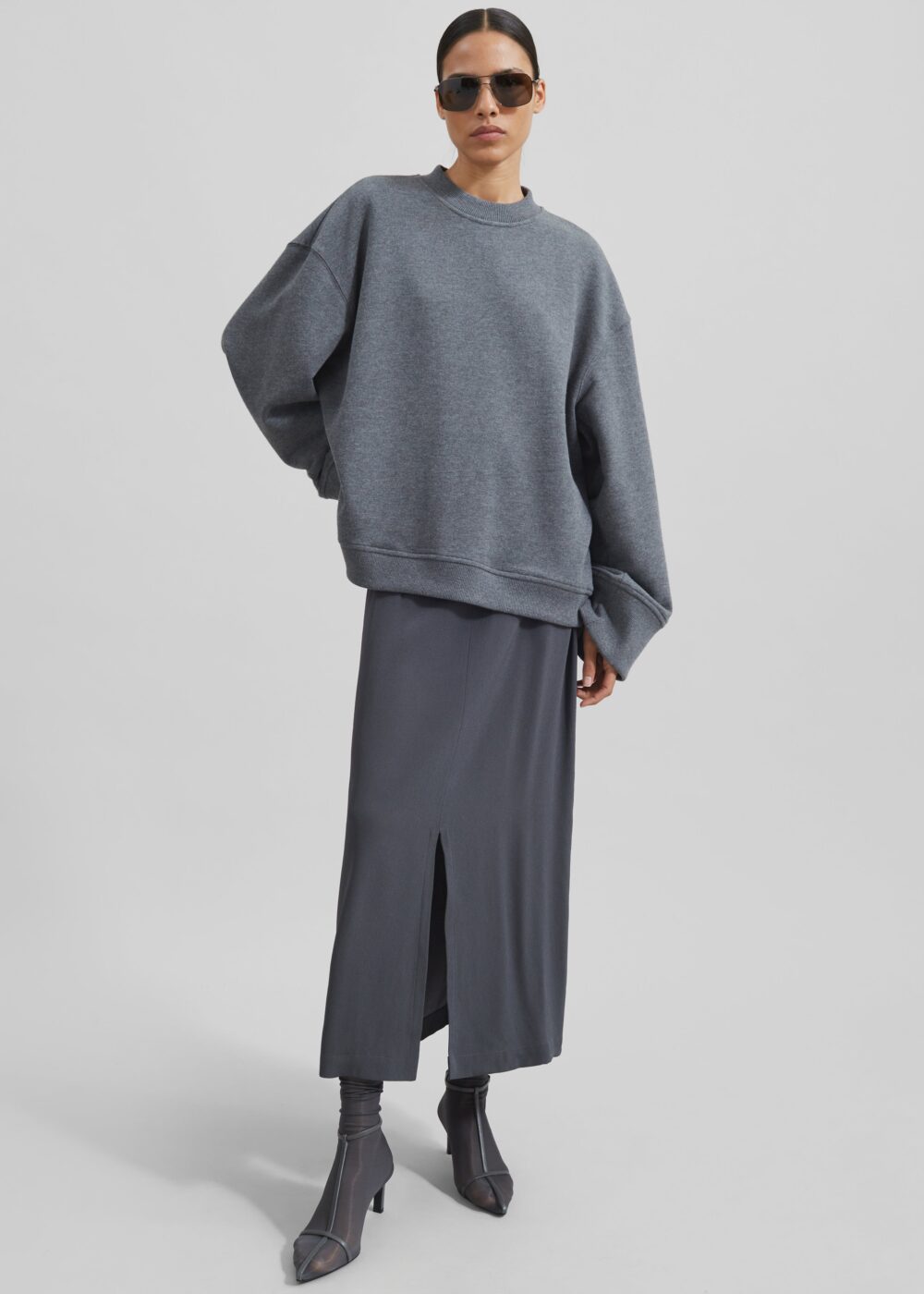 Talia Sweatshirt - Dark Grey - Image 10