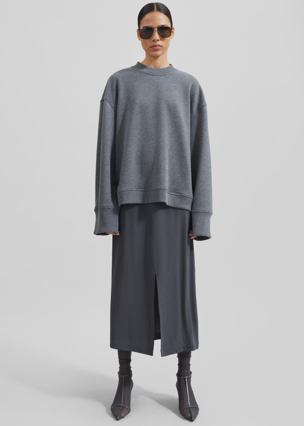 Talia Sweatshirt - Dark Grey - Image 7