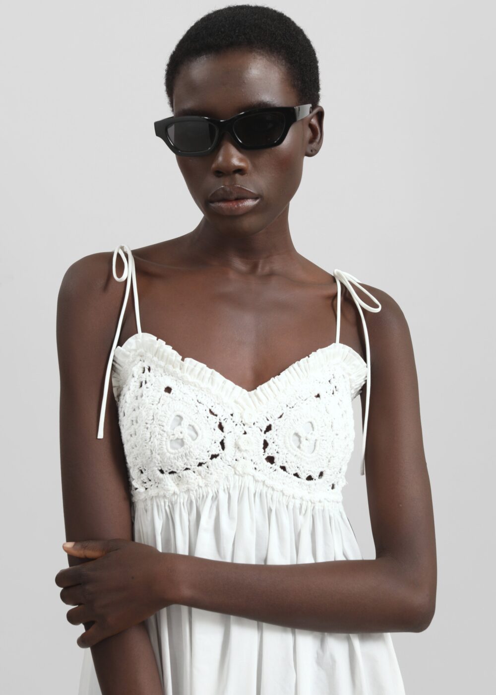 The Garment Kirsten Crochet Dress - White - Image 3
