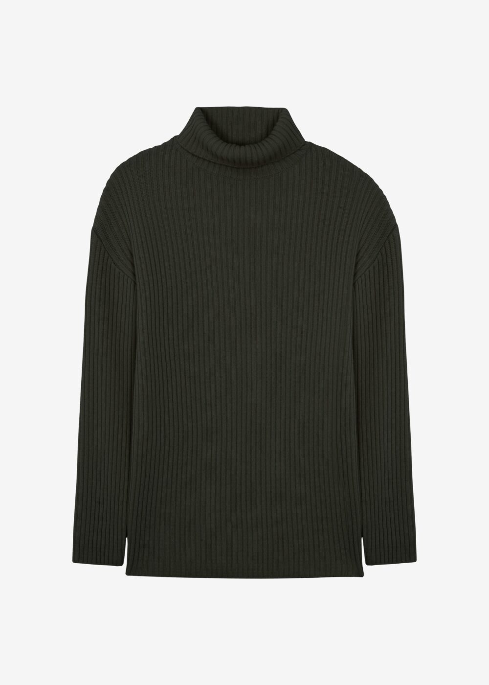 Thelma Ribbed Sweater Dress - Khaki - Image 15