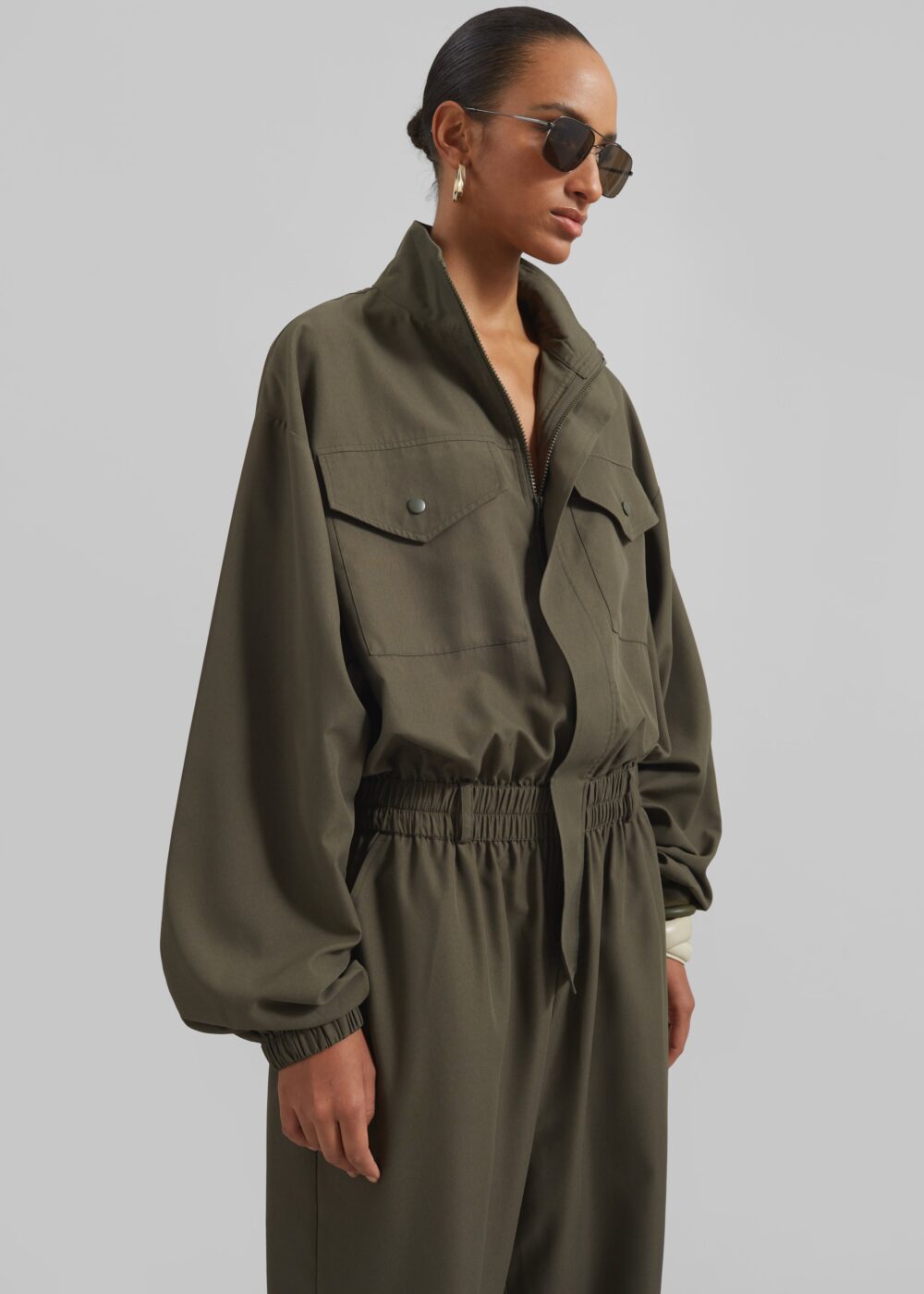 Tropez Jumpsuit - Khaki - Image 5