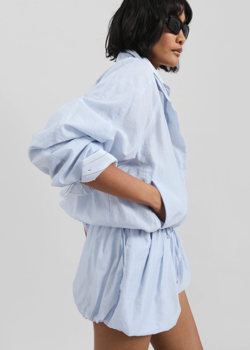 Vaila Sheer Jacket - Sky Blue - Image 3