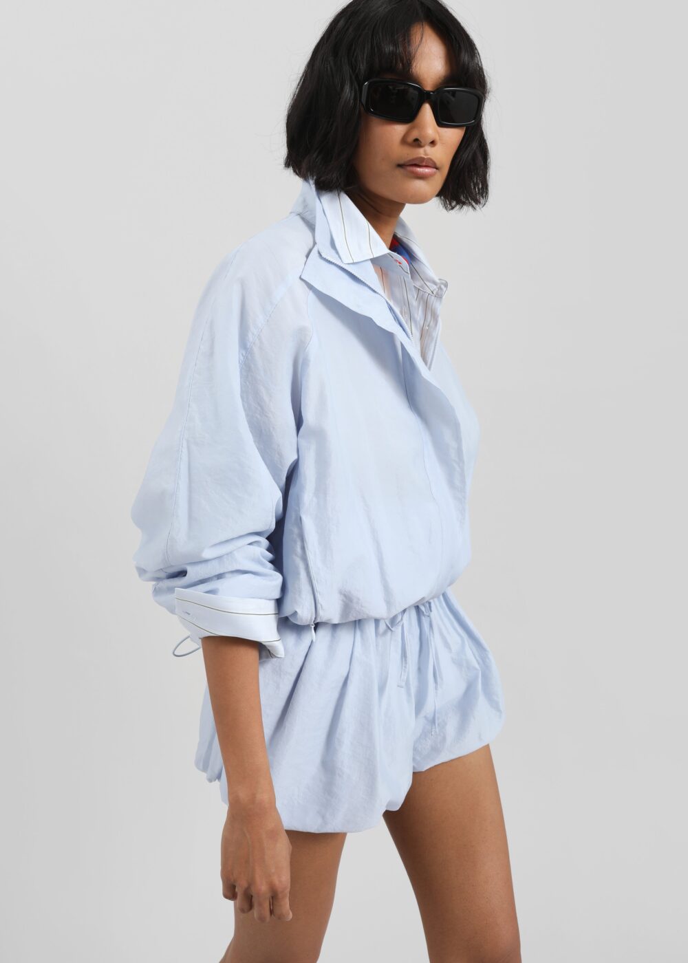 Vaila Sheer Jacket - Sky Blue - Image 6