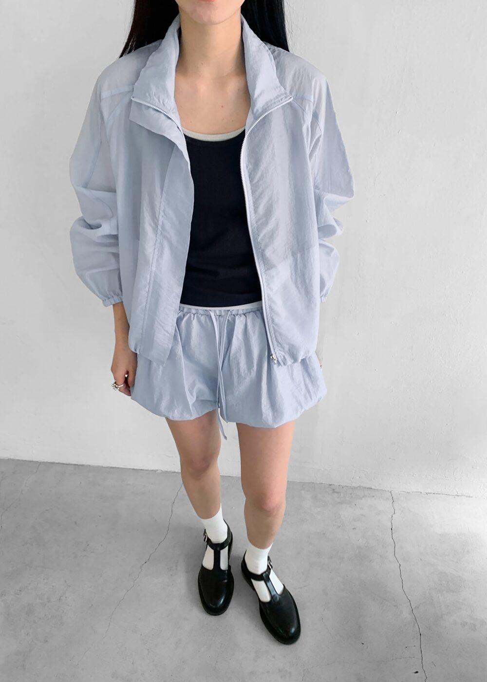 Vaila Sheer Jacket - Sky Blue - Image 9