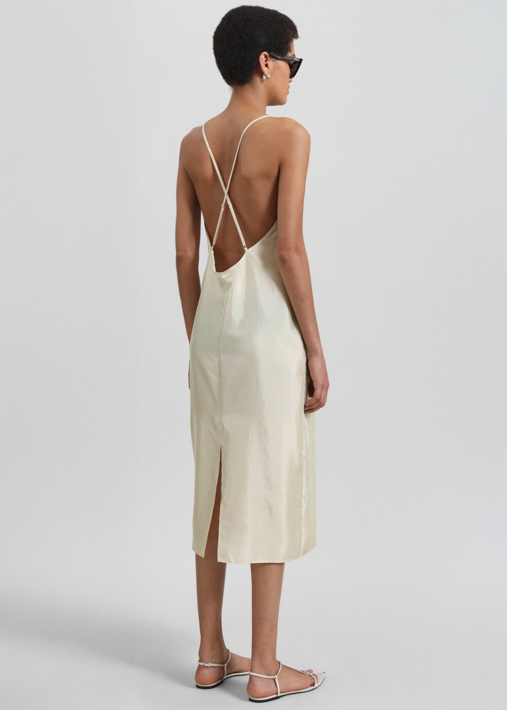 Vence Slip Dress - Pale Yellow - Image 5