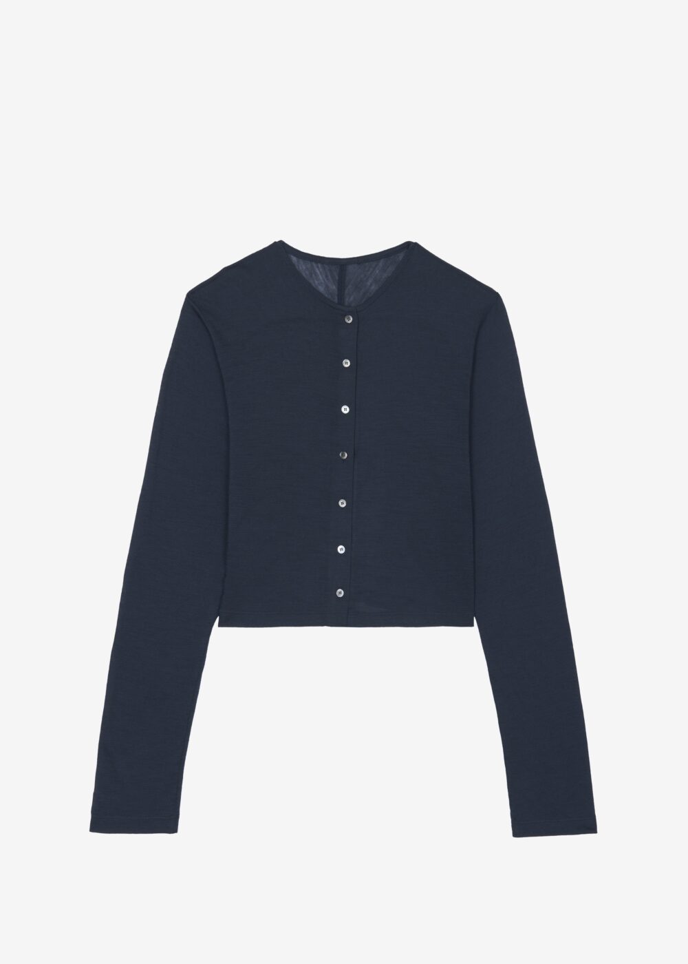 Vinni Thin Wool Cardigan - Navy - Image 10
